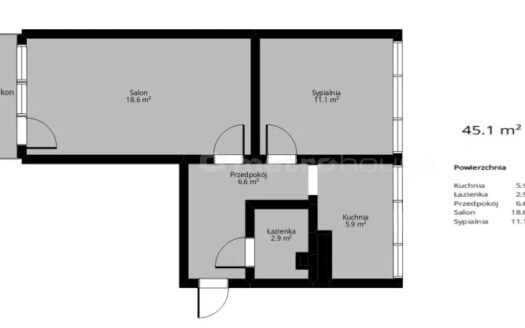 Teofilów – Wici –  45 m2 – rozkładowe – do remontu