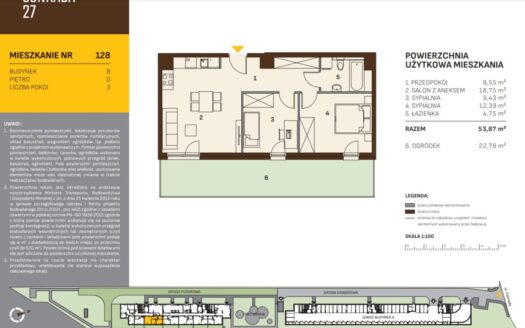 Wyjatkowe mieszkanie z ogrodkiem STAN DEWELOPERSKI