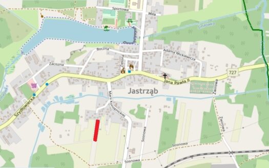 Działka budowlana (WZ, gotowy grunt, m. Jastrząb)