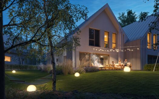 Dom na zamkniętym osiedlu w zielonym Otominie