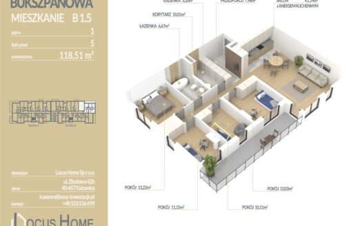 Mieszkanie 4-pokojowe Katowice ulica Bukszpanowa