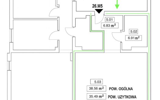 Dwupoziomowy apartament z tarasem – Platanove