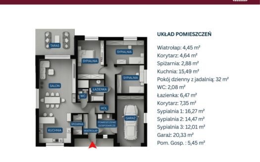Dom parterowy z dużą działką-nowy etap inwestycji!