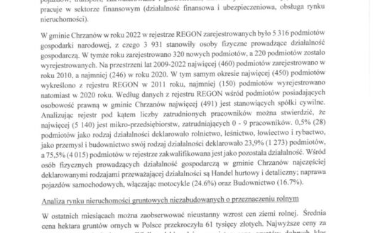 Nieruchomośc w niezabudowana Płaza, gm. Chrzanów
