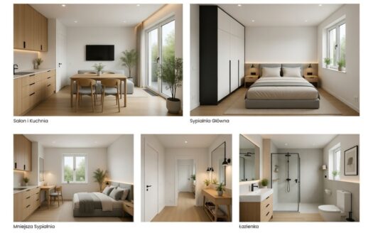 Mieszkanie 37m2 nad jeziorem Apartamenty Lubikowo