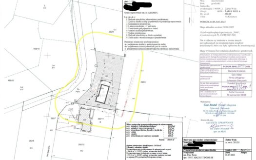 Działka pod bliźniak MPZP pozw. bud. Żabia Wola