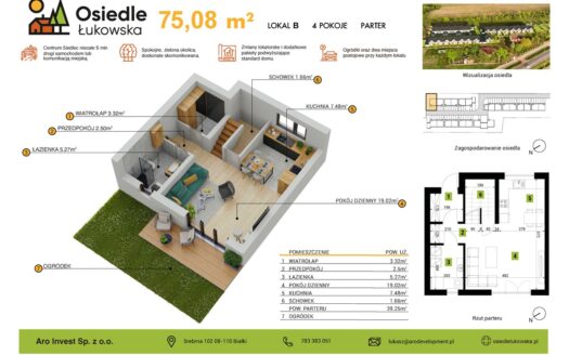 NOWE 4 pokojowe mieszkanie 75m2 + ogródek +parking