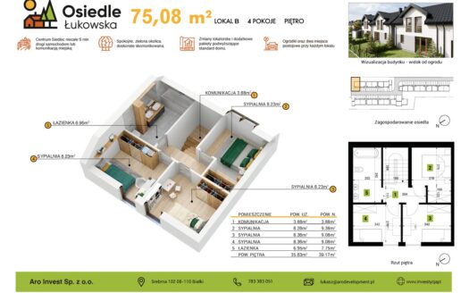 NOWE 4 pokojowe mieszkanie 75m2 + ogródek +parking