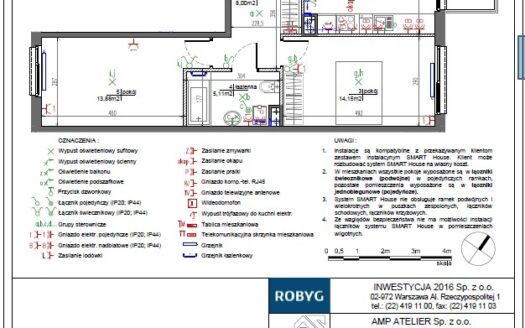 Apartament 66 m², 3m wysokości, ostatnie 4 piętro