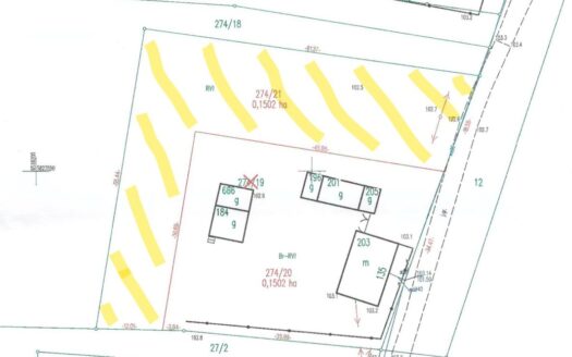 Działka rolna 1502 m² – Jeziora Wielkie