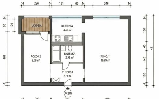 Sprzedam 2 pokoje z kuchnią, IIp, balkon, piwnica