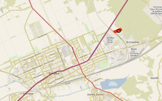 Działka inwestycyjna 1,64ha Sokółka