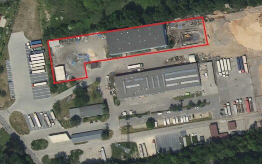 Teren przemysłowy 5500m2, hala 1500m2, rampa, boks