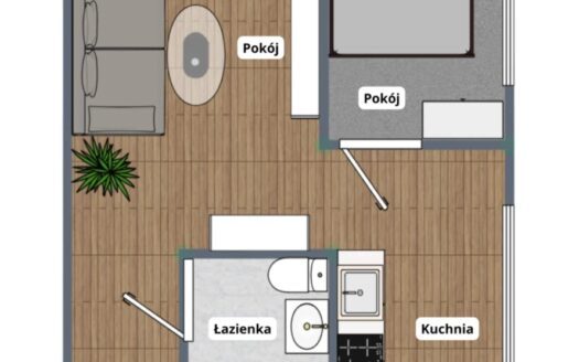 2 pokoje/ do odświeżenia/ ul.Reymonta 13