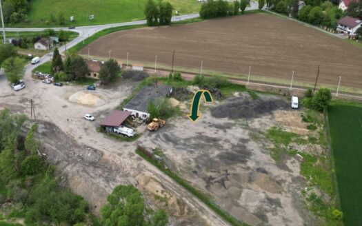 działka usługowo – przemysłowa z budynkiem