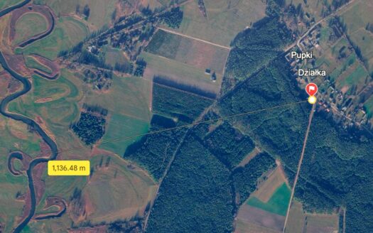 Działka z WZ, ogrodzona, narożna, przy samym lesie