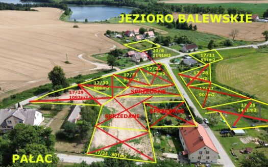 Działka budowlana nad jeziorem Balewo