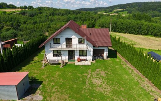 DOM Z UŻYTKOWYM PODDASZEM, LISÓW, GM. SKOŁYSZYN,