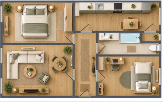 3 POKOJE | 87,7 m² | 2 PIĘTRO | GLIWICE